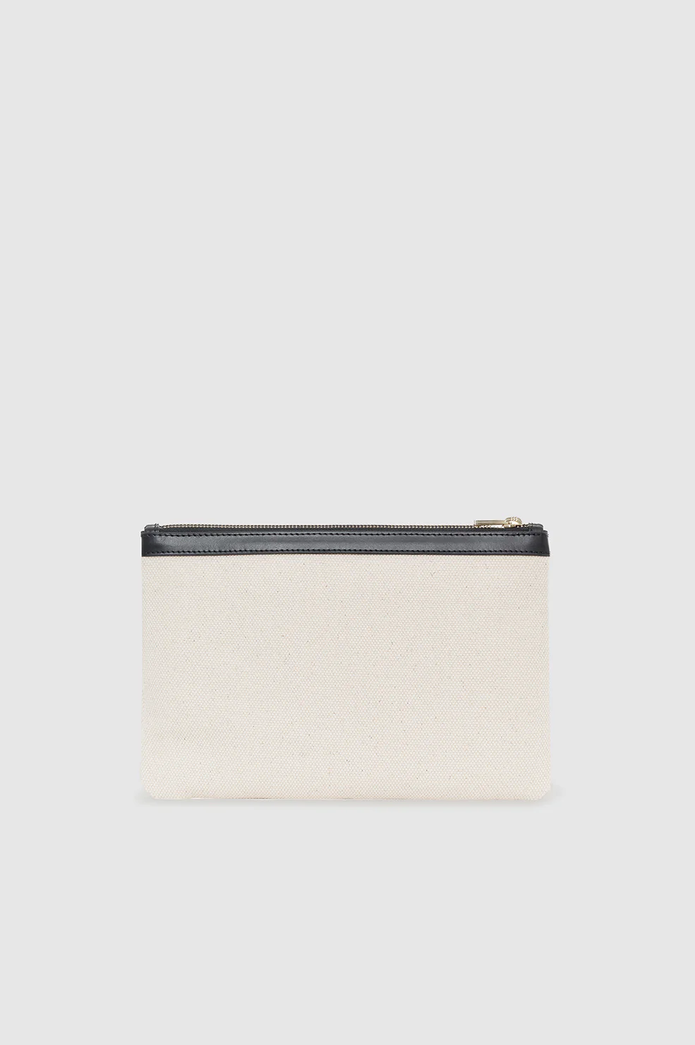 Lili Pouch - Natural Canvas With Black - Image 3