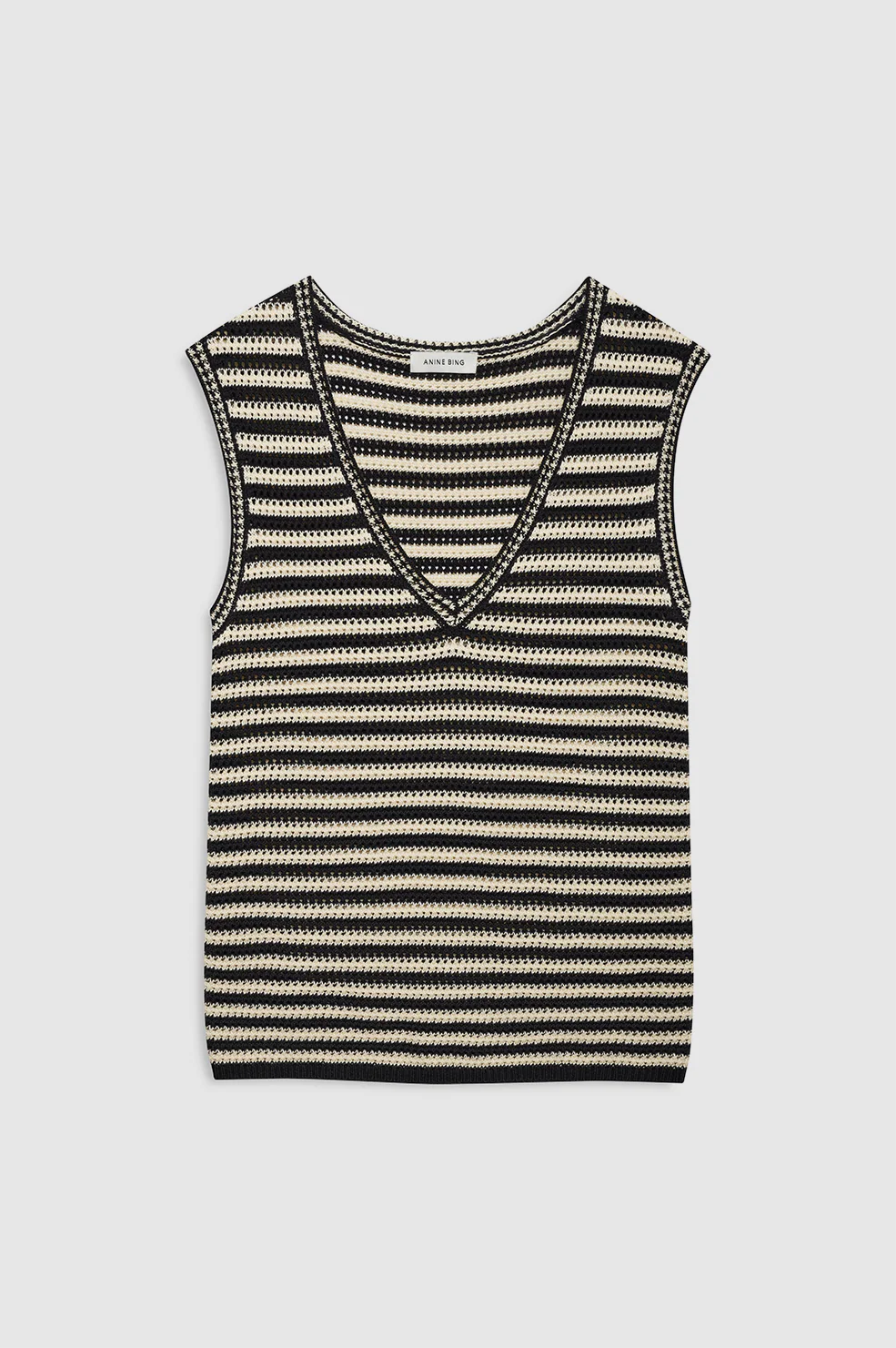 Lowen Sweater - Black And Ivory Stripe - Image 3