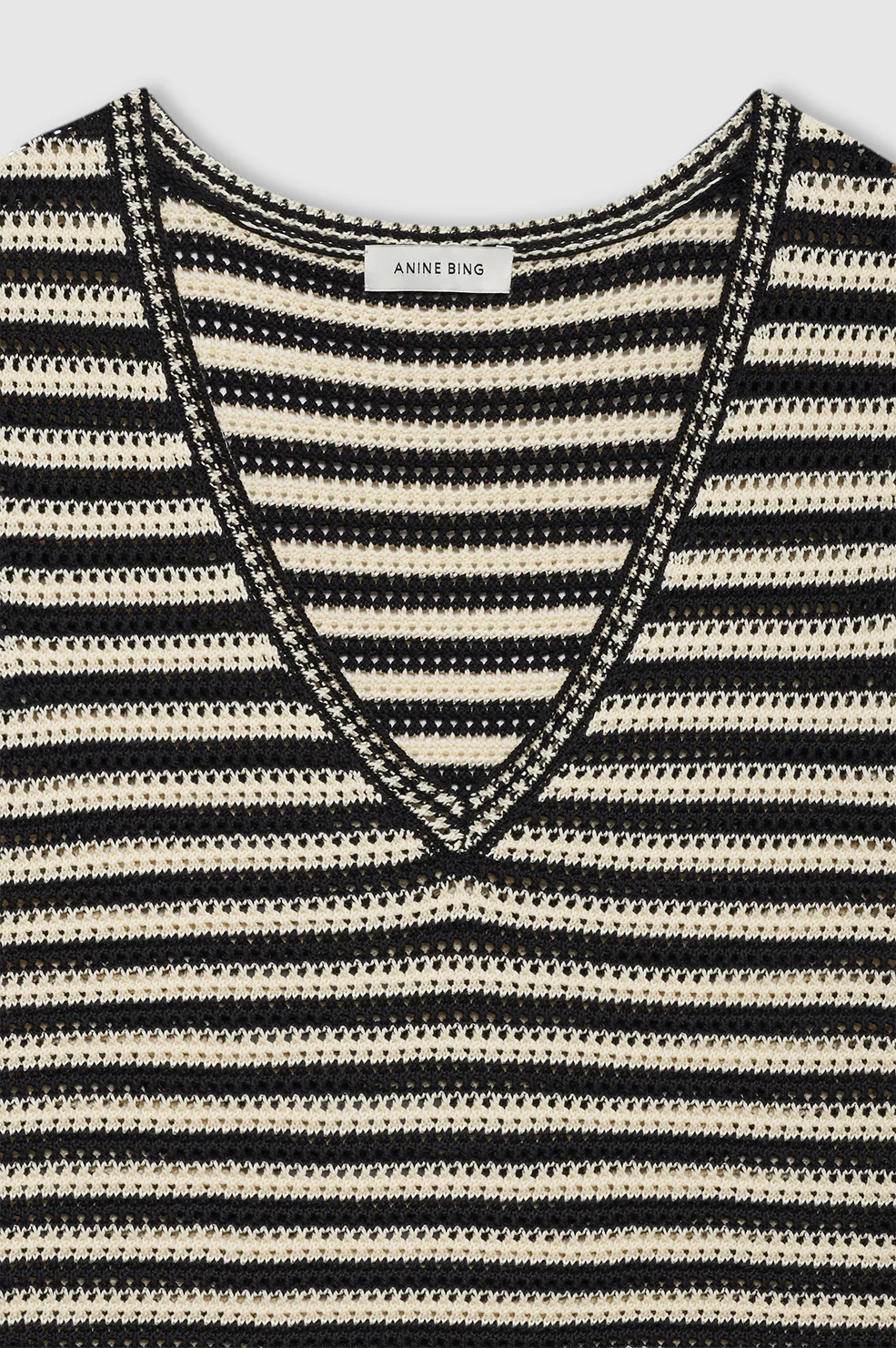 Lowen Sweater - Black And Ivory Stripe - Image 4