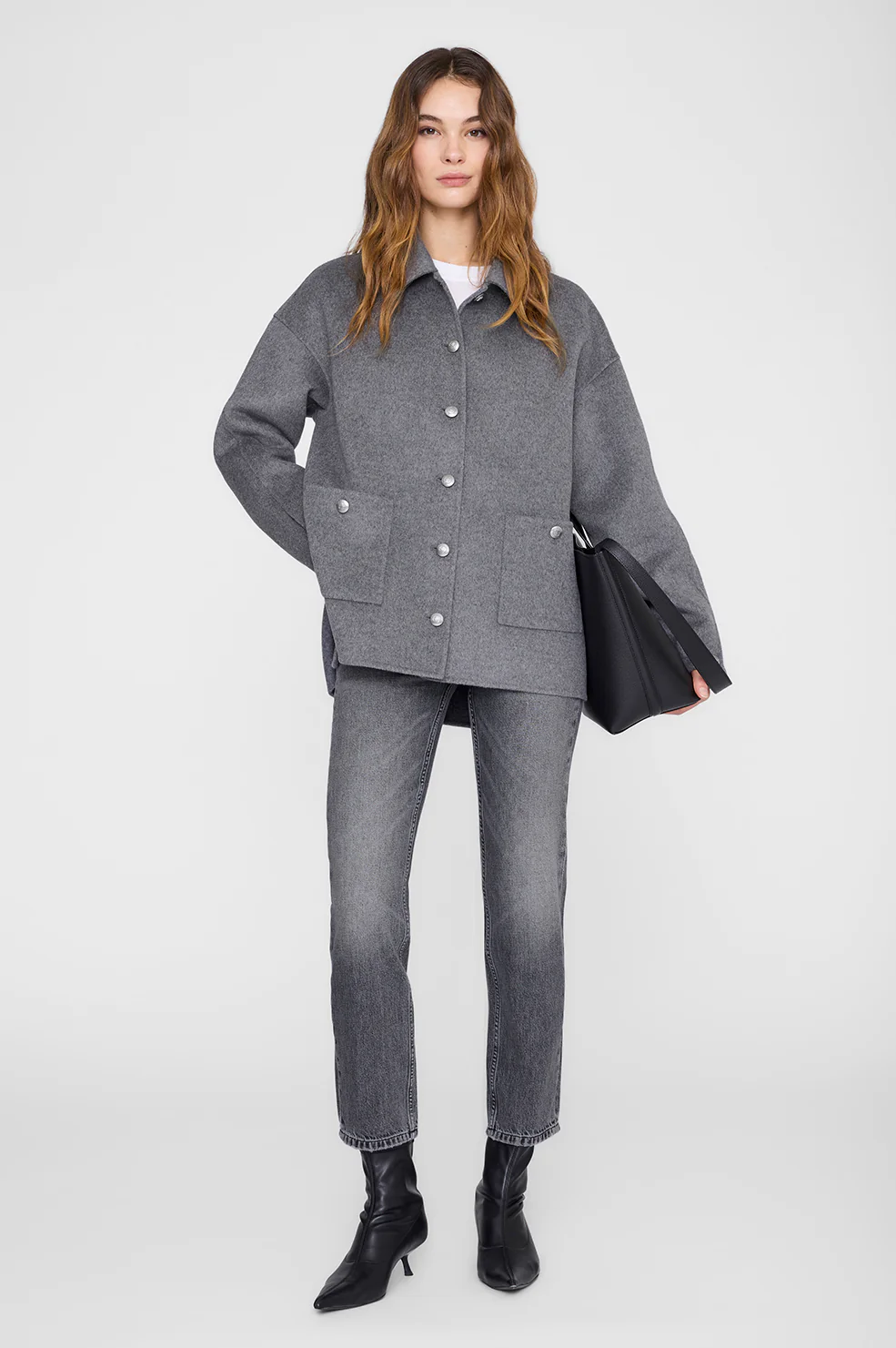 Luca Jacket - Heather Grey Cashmere Blend - Image 2