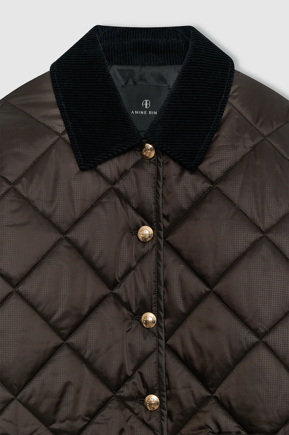 Luca Padded Jacket - Deep Brown - Image 4