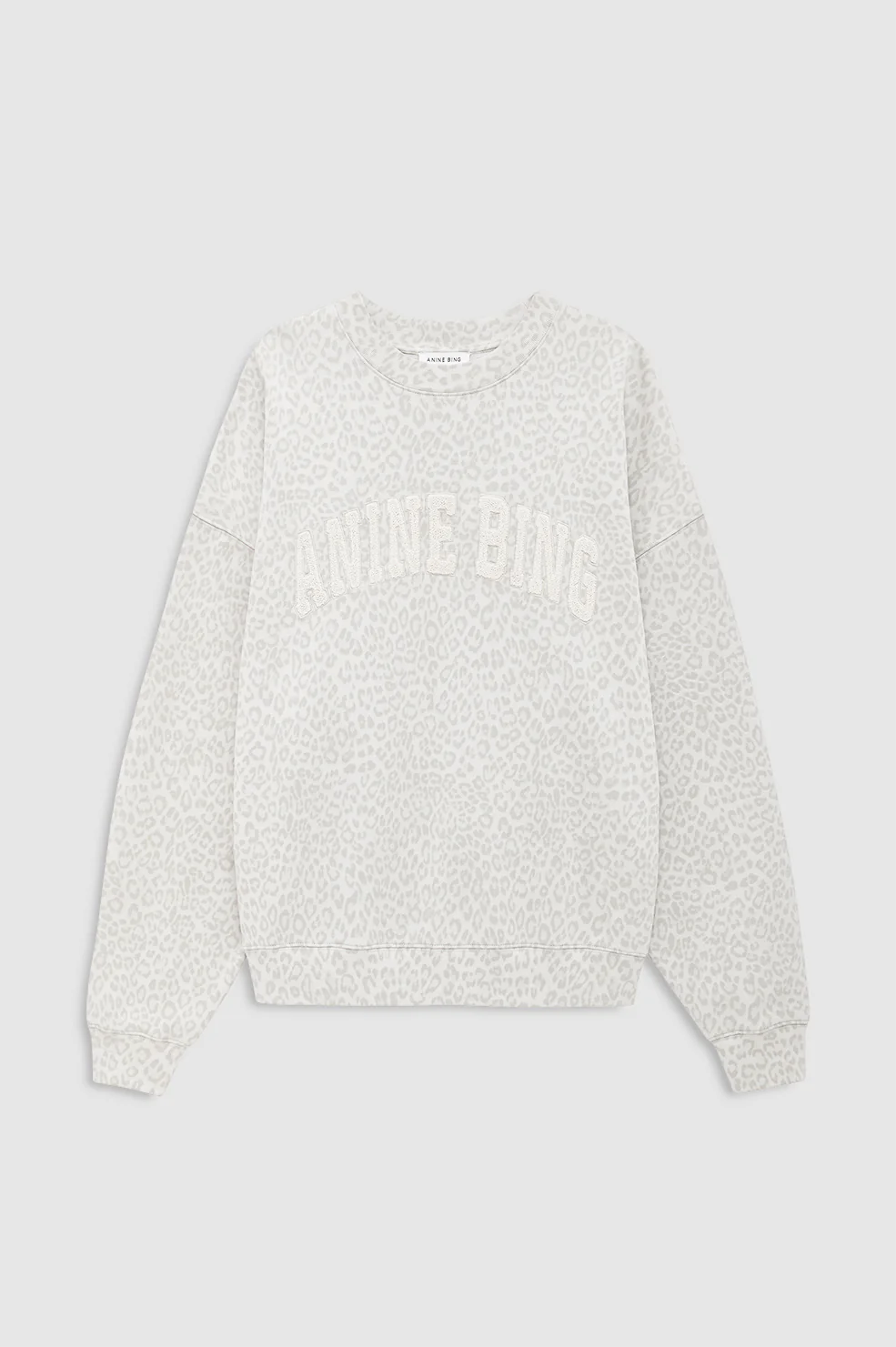 Miles Sweatshirt Anine Bing - Washed White Leopard - Image 3