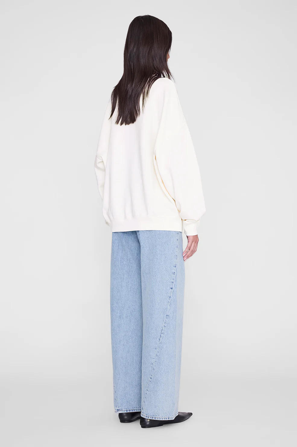 Miles Sweatshirt Collegiate - Cream - Image 5