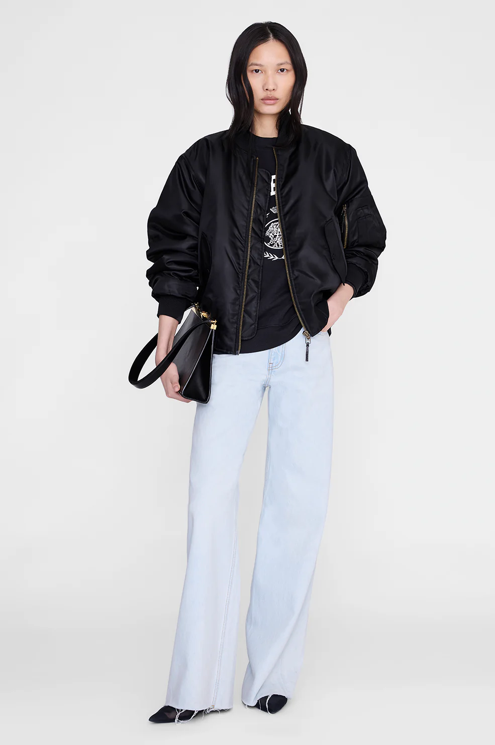 Miles Sweatshirt Collegiate - Vintage Black - Image 2