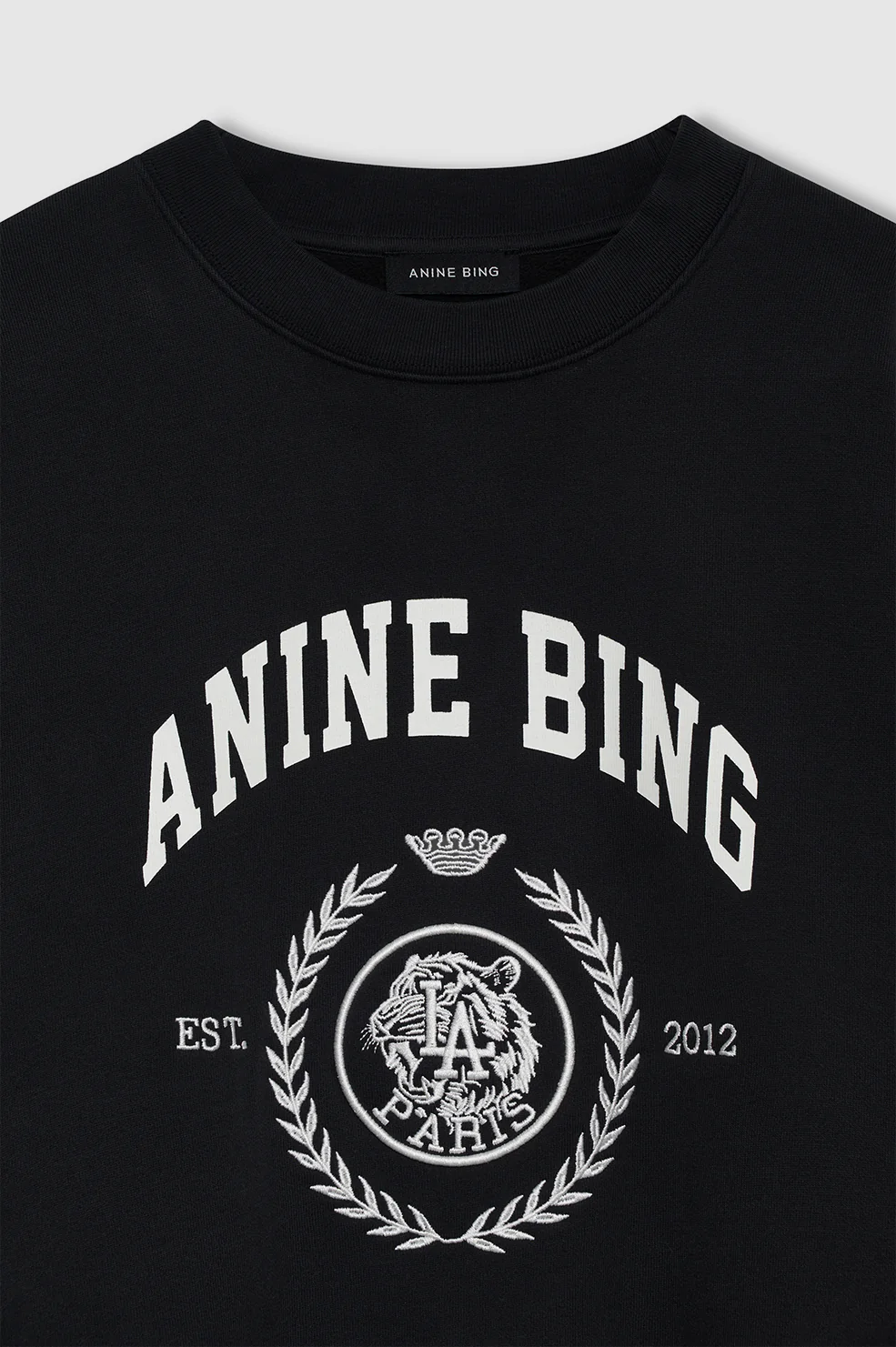 Miles Sweatshirt Collegiate - Vintage Black - Image 4