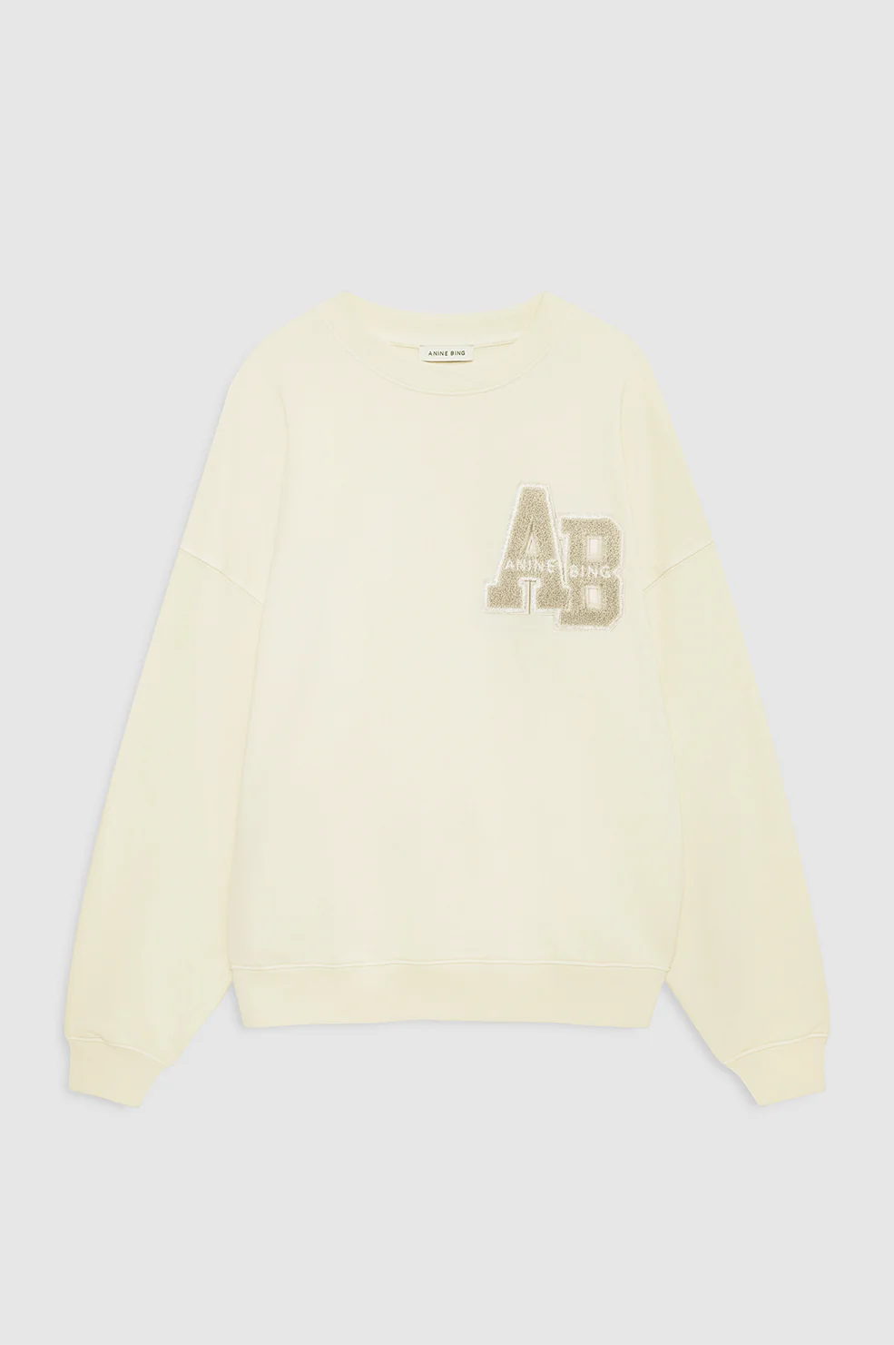 Miles Sweatshirt Letterman - Cream - Image 3