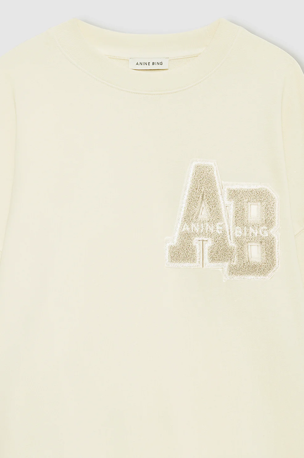 Miles Sweatshirt Letterman - Cream - Image 4