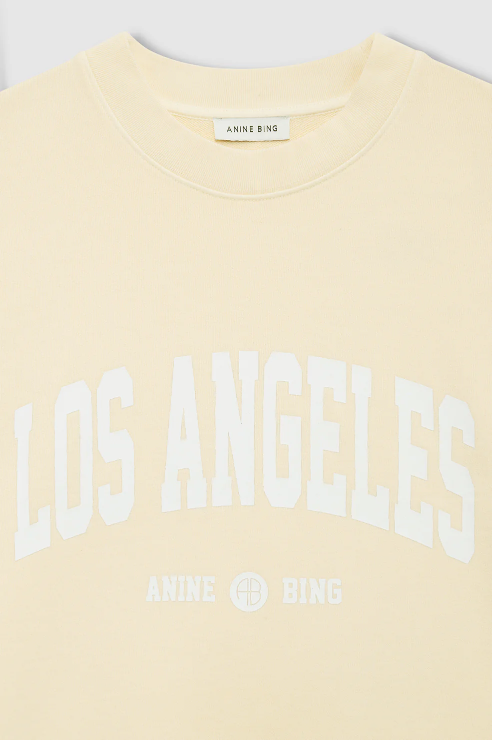 Miles Sweatshirt Los Angeles University - Butter Yellow - Image 4