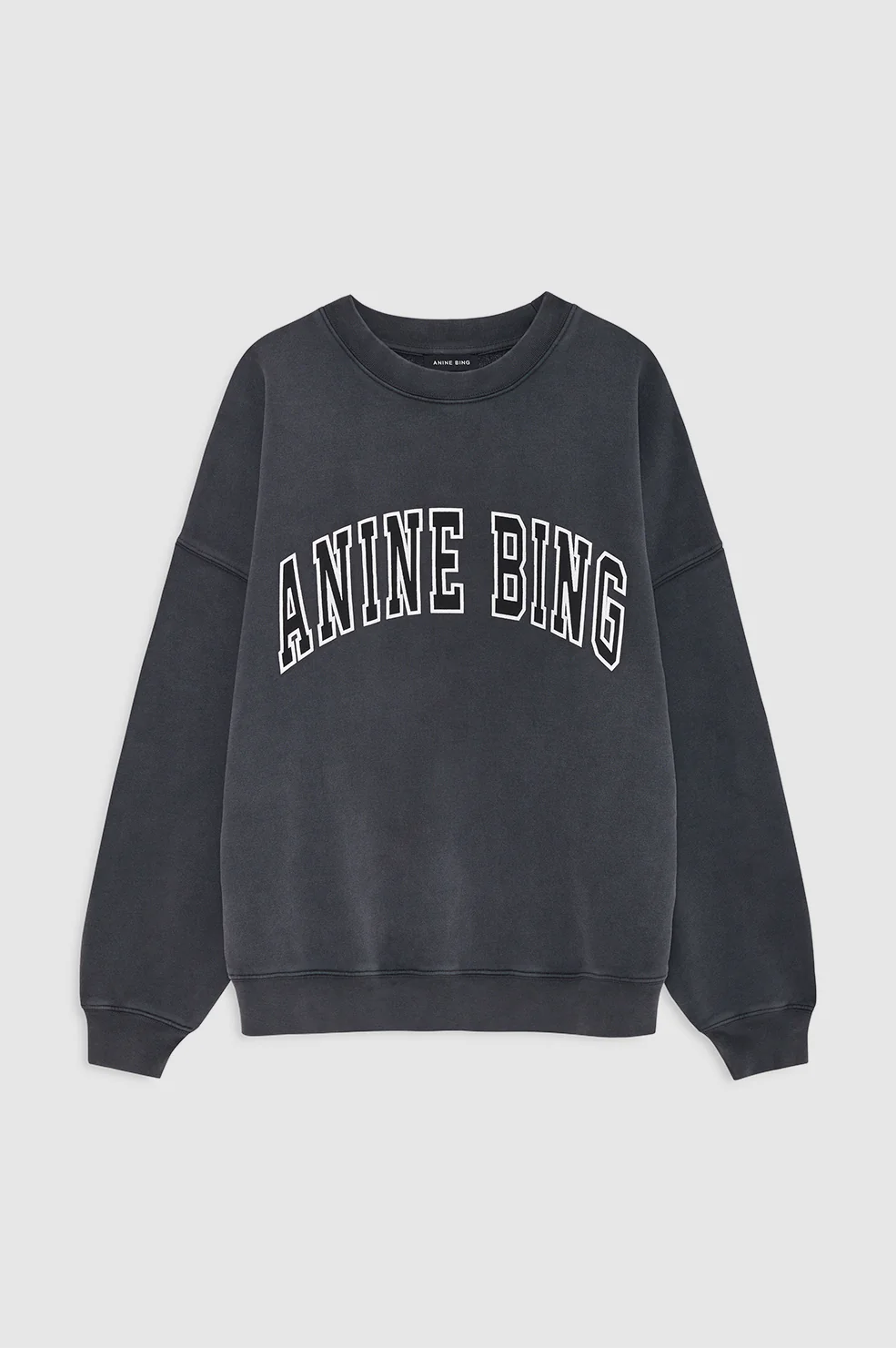 Miles Sweatshirt New Classic - Washed Black - Image 3