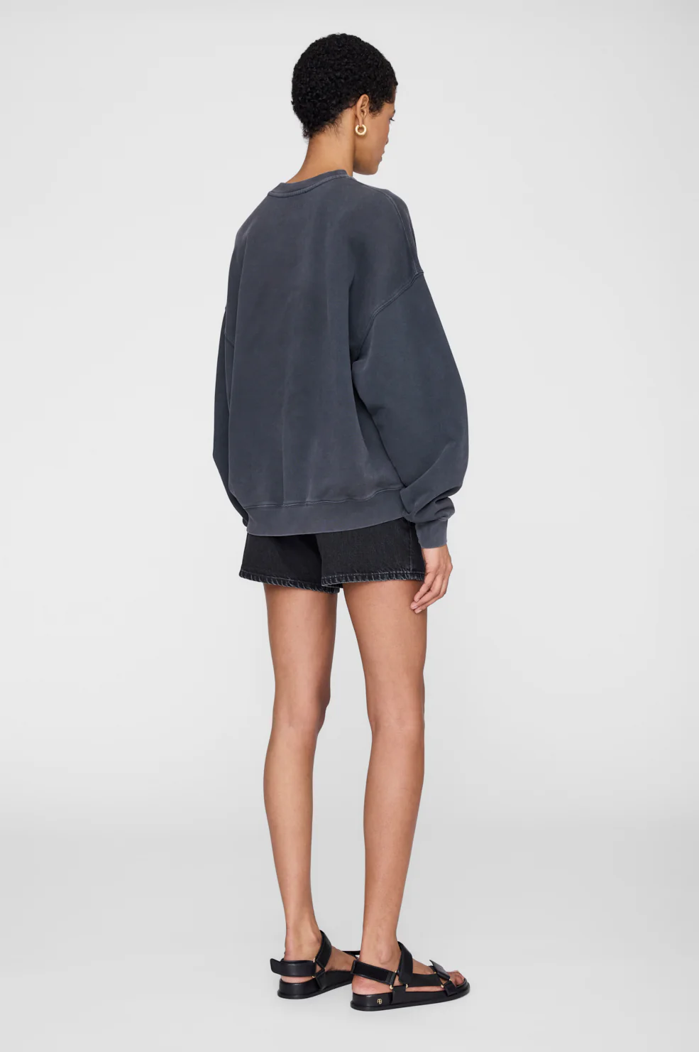 Miles Sweatshirt Palms - Washed Grey - Image 5