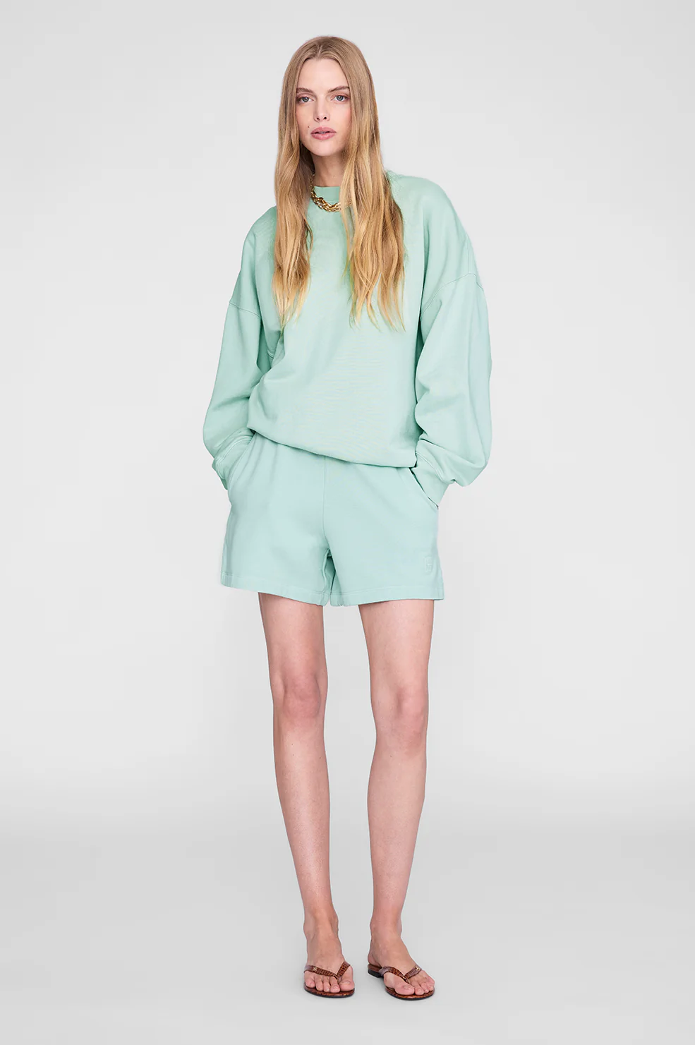 Miles Sweatshirt - Washed Seafoam