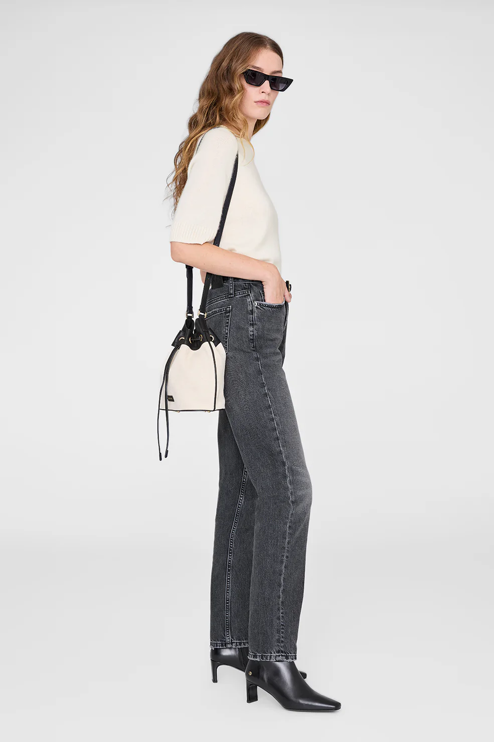 Mini Alana Bucket Bag - Natural - Image 3