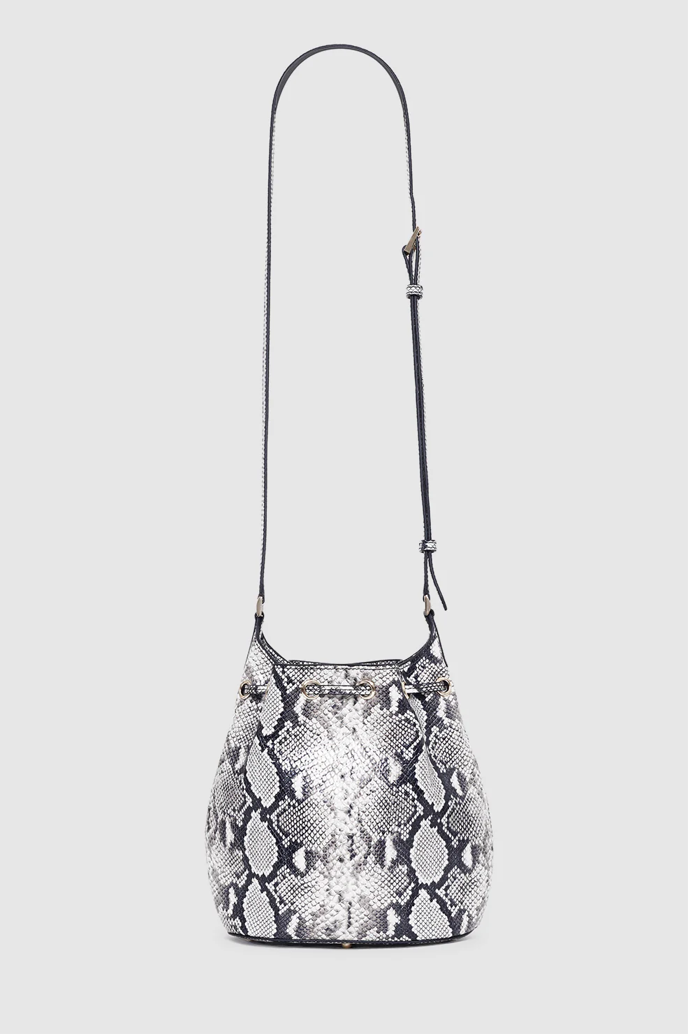 Mini Alana Bucket Bag - Python - Image 4