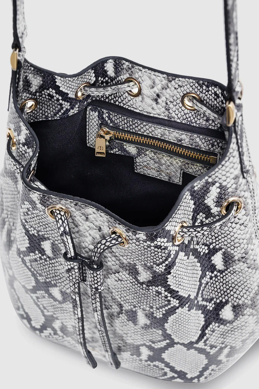 Mini Alana Bucket Bag - Python - Image 5