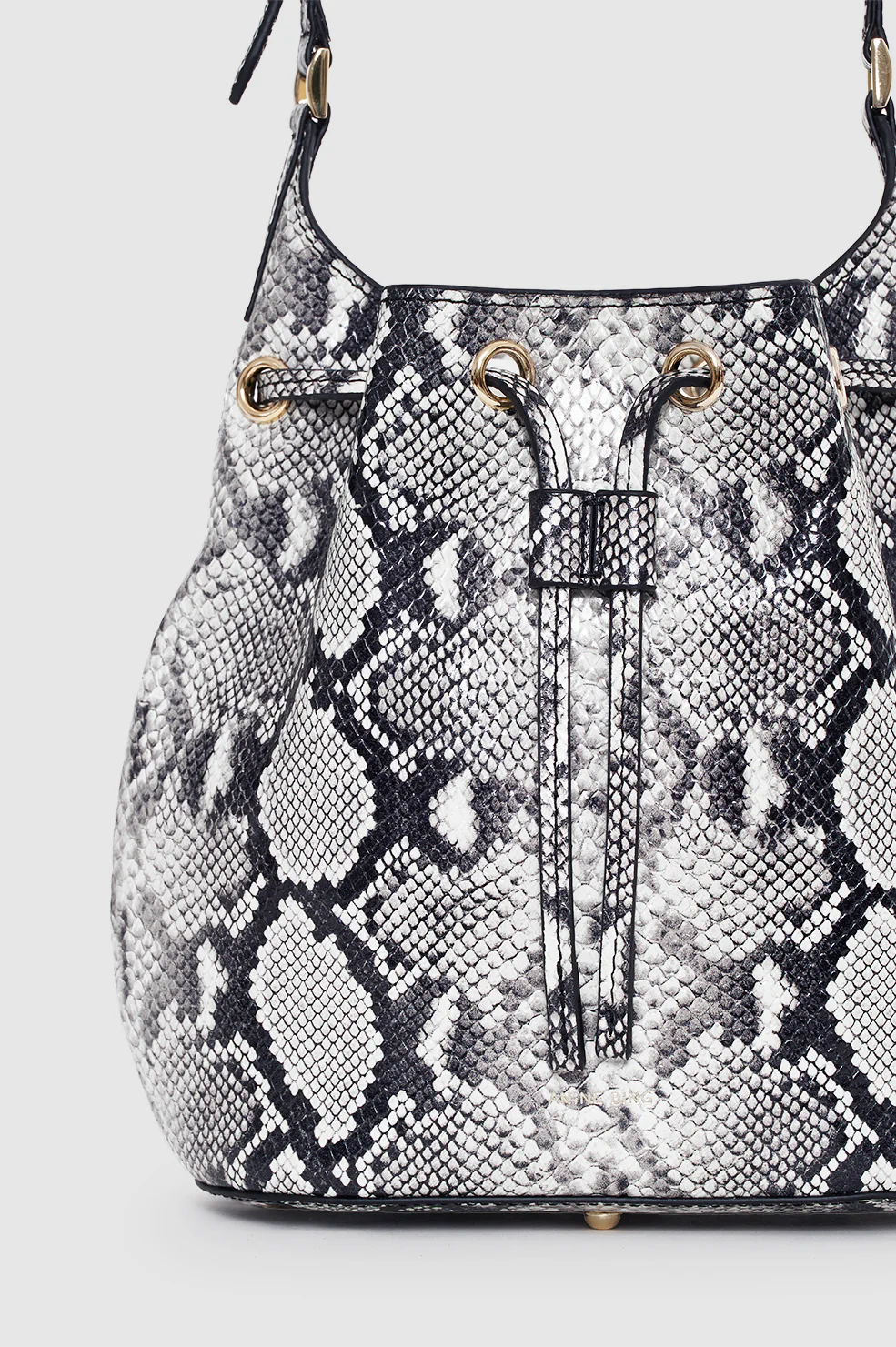 Mini Alana Bucket Bag - Python - Image 6