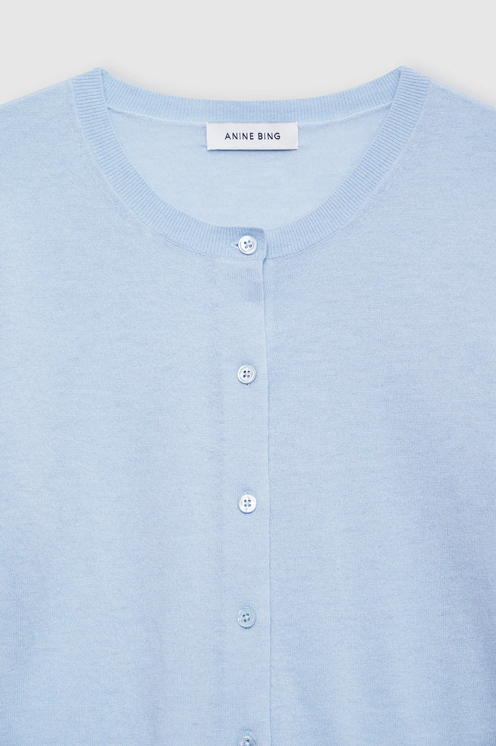 Moni Crop Cardigan - Pale Blue - Image 4