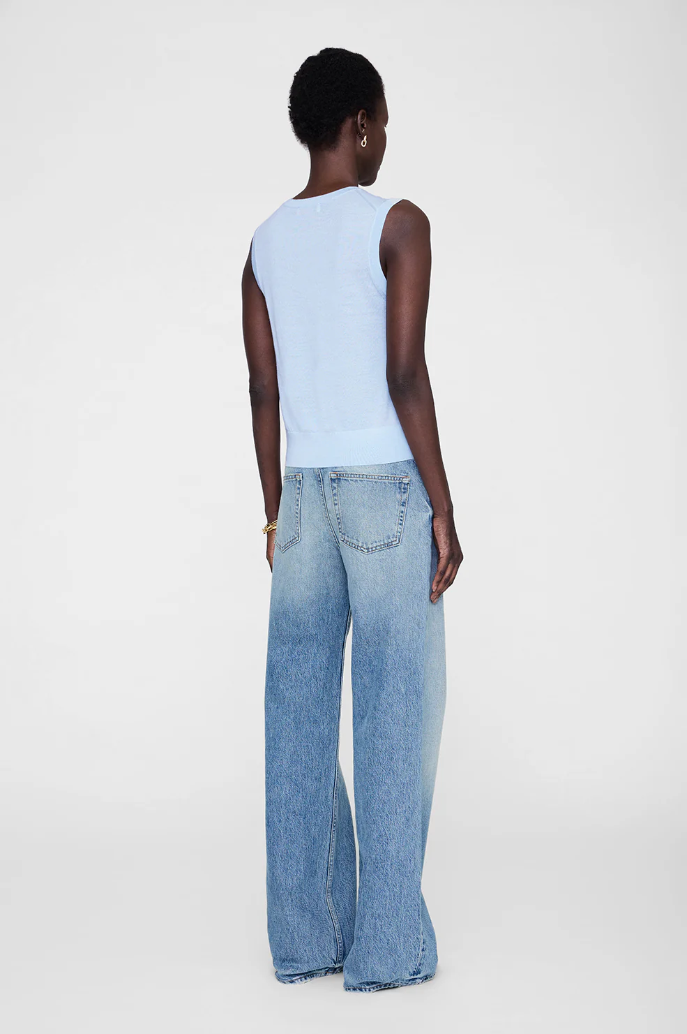 Moni Crop Tank - Pale Blue - Image 5