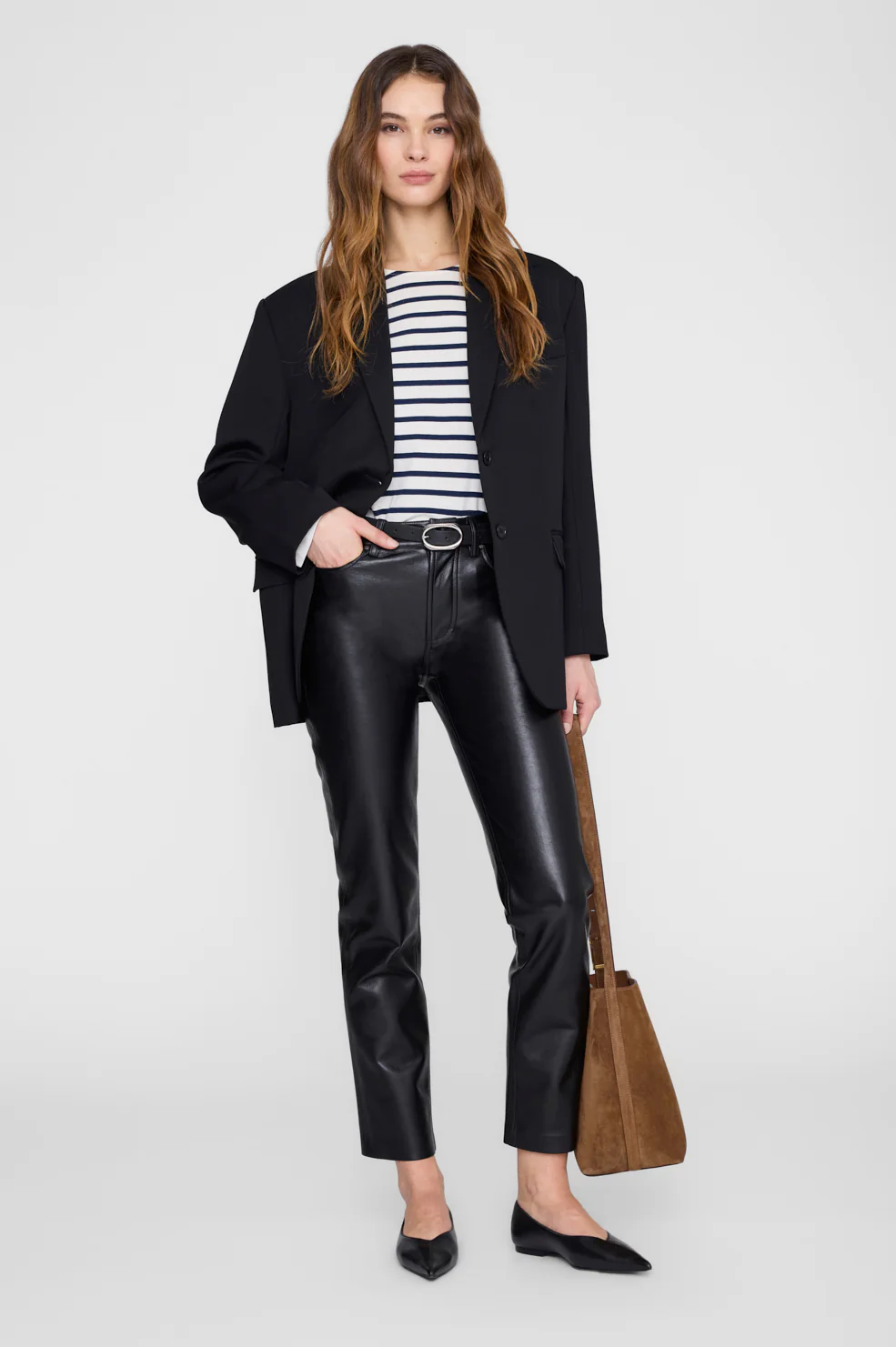 Newton Tee Anine Bing - Navy Stripe - Image 2