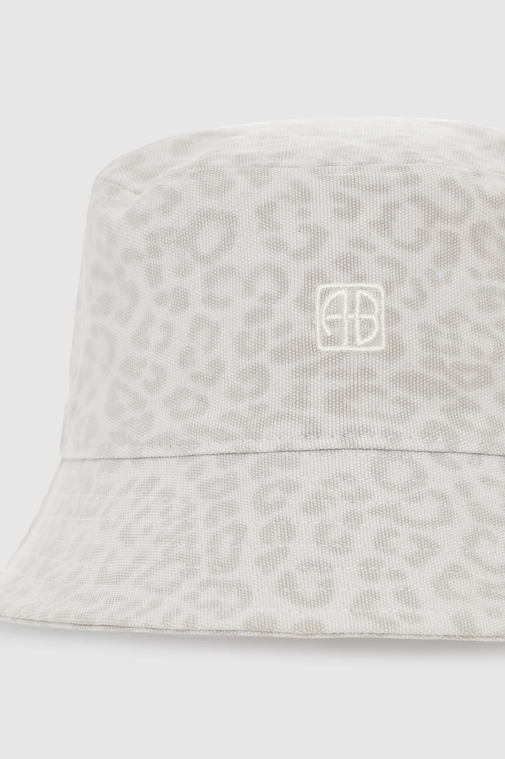 Nicks Bucket Hat - Washed White Leopard - Image 3