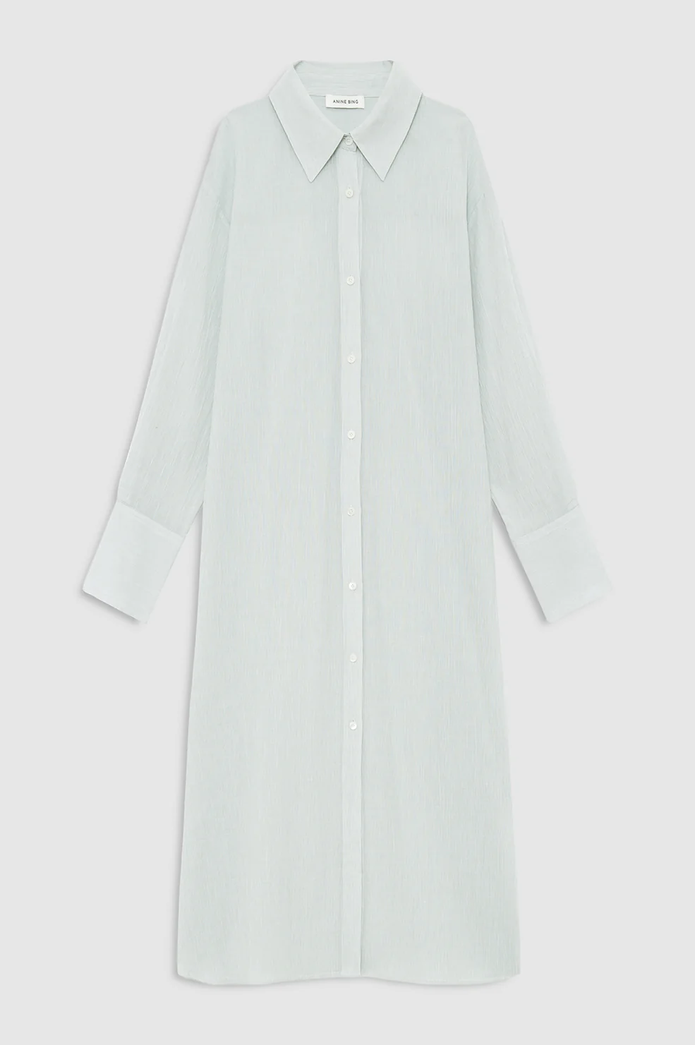 Noemi Dress - Green And White Mini Stripe - Image 3