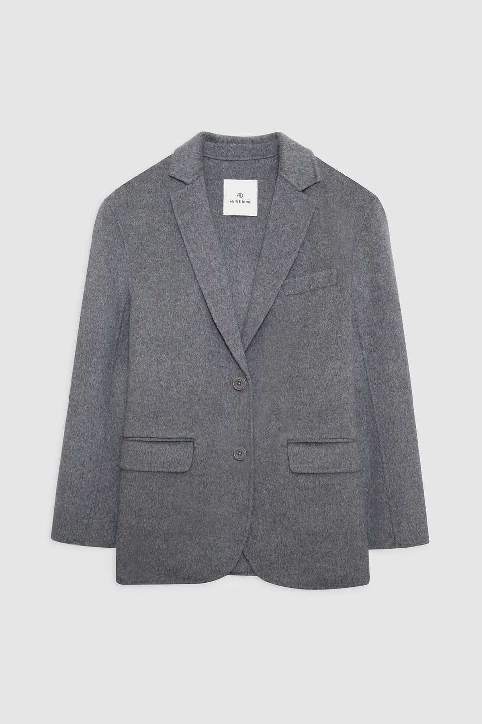 Quinn Blazer - Heather Grey Cashmere Blend - Image 3