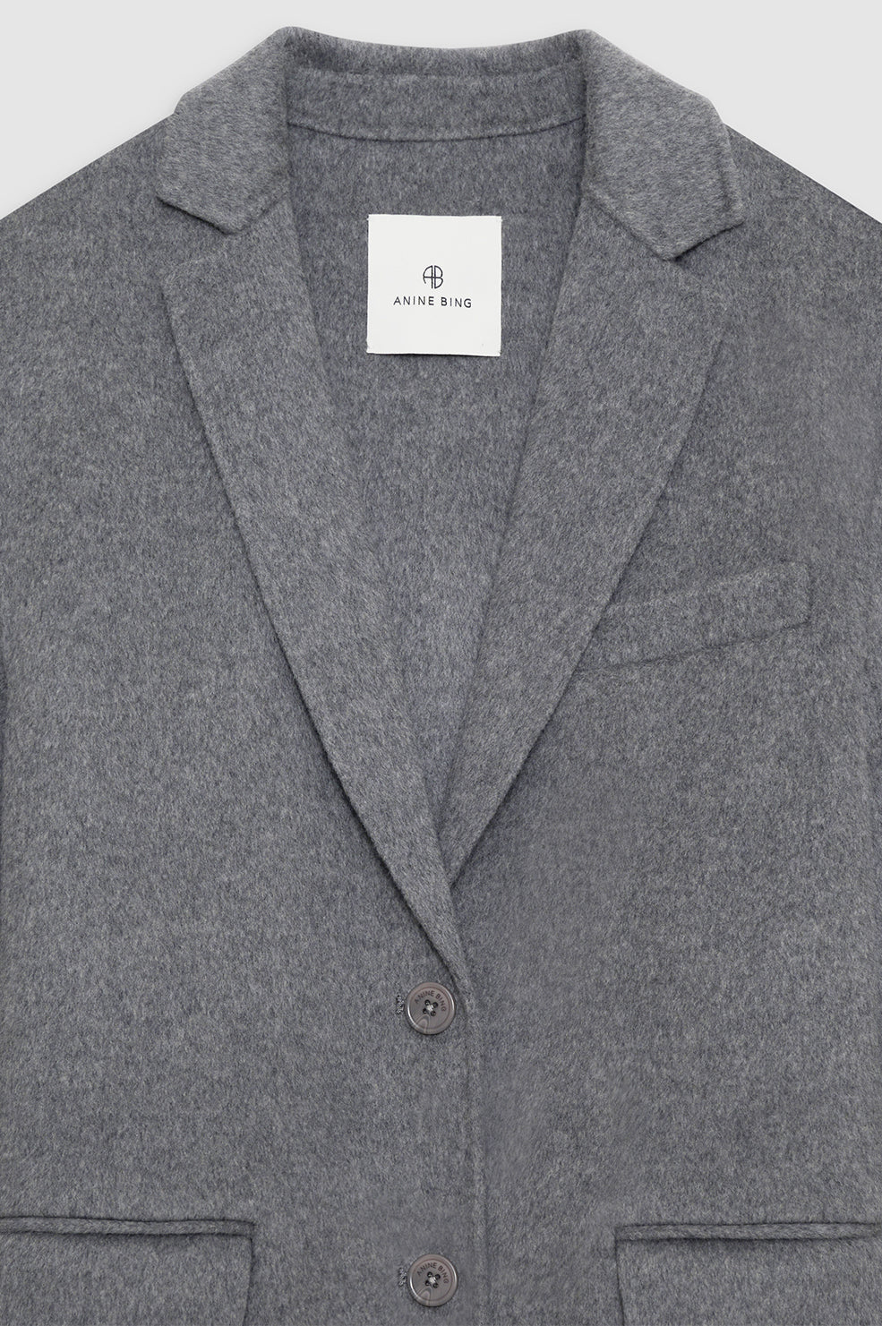 Quinn Blazer - Heather Grey Cashmere Blend - Image 4