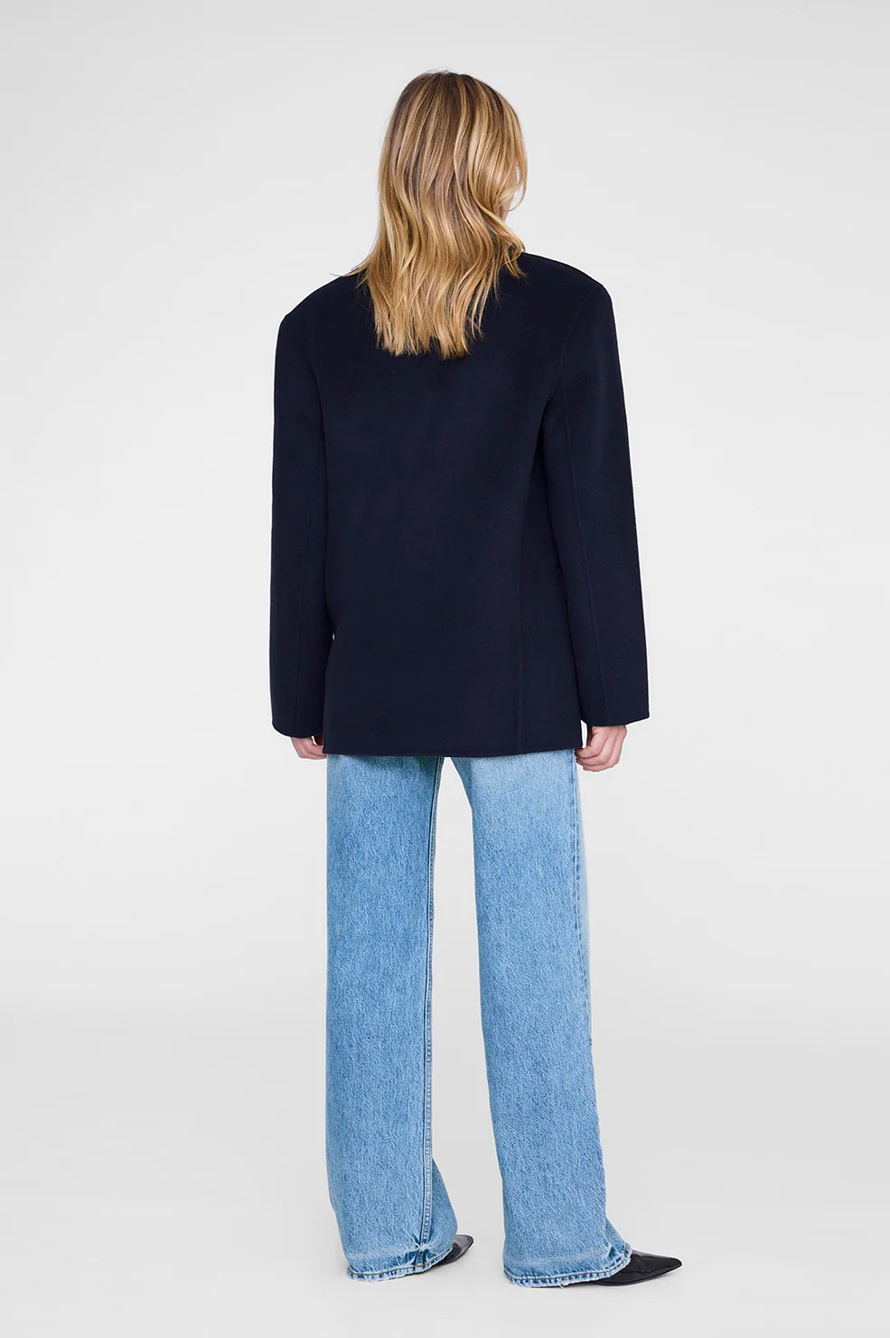 Quinn Blazer - Midnight Blue Cashmere Blend - Image 3