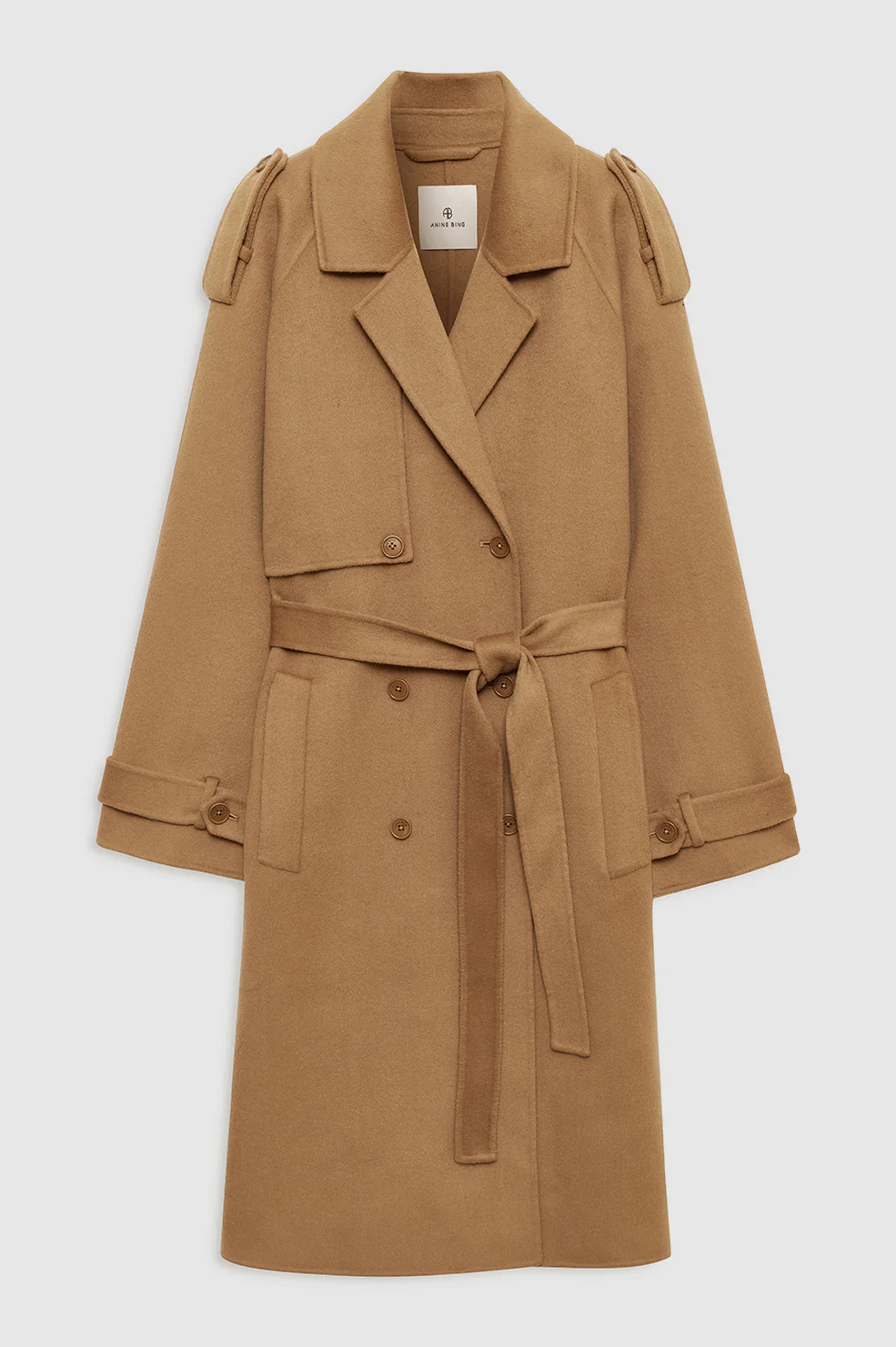 Rickie Maxi Trench - Camel Cashmere Blend - Image 3