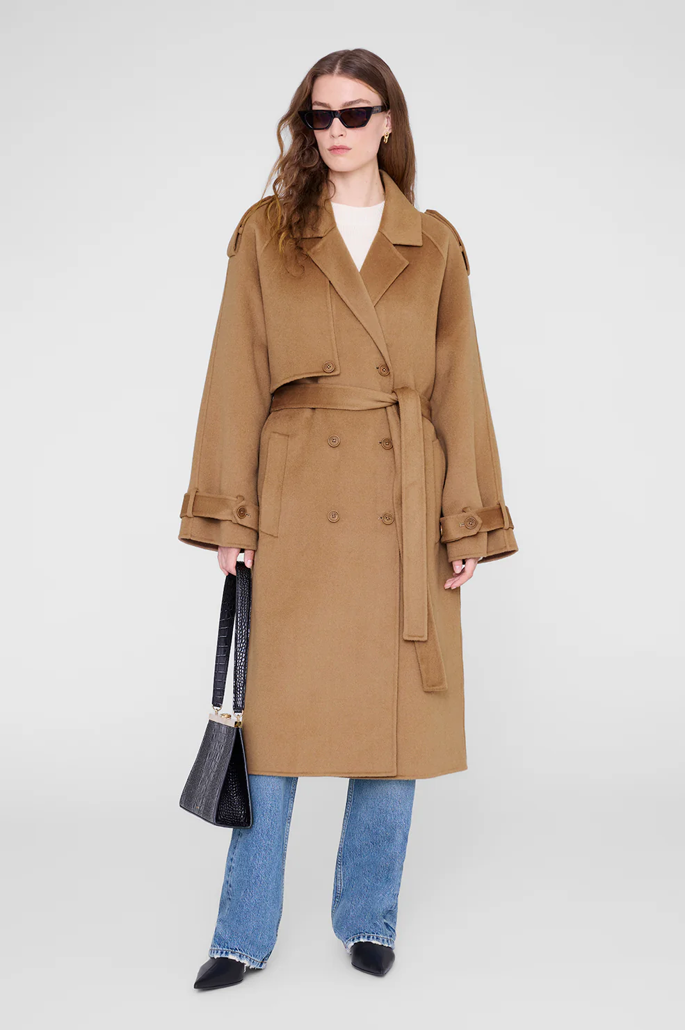 Rickie Maxi Trench - Camel Cashmere Blend - Image 5