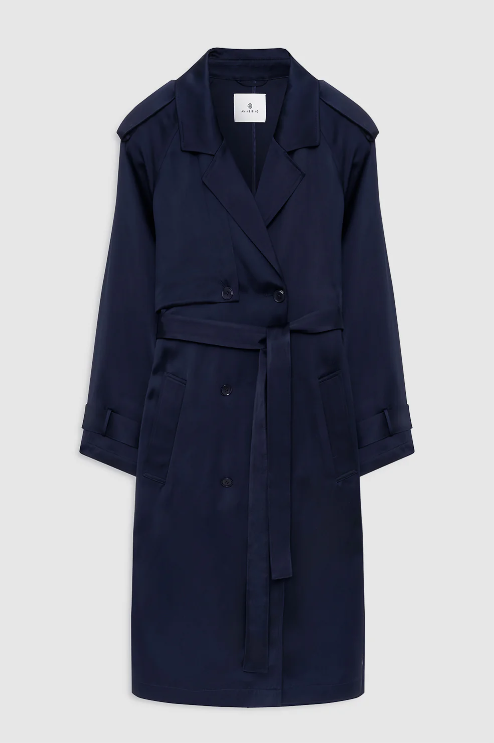 Rickie Maxi Trench - Navy - Image 3