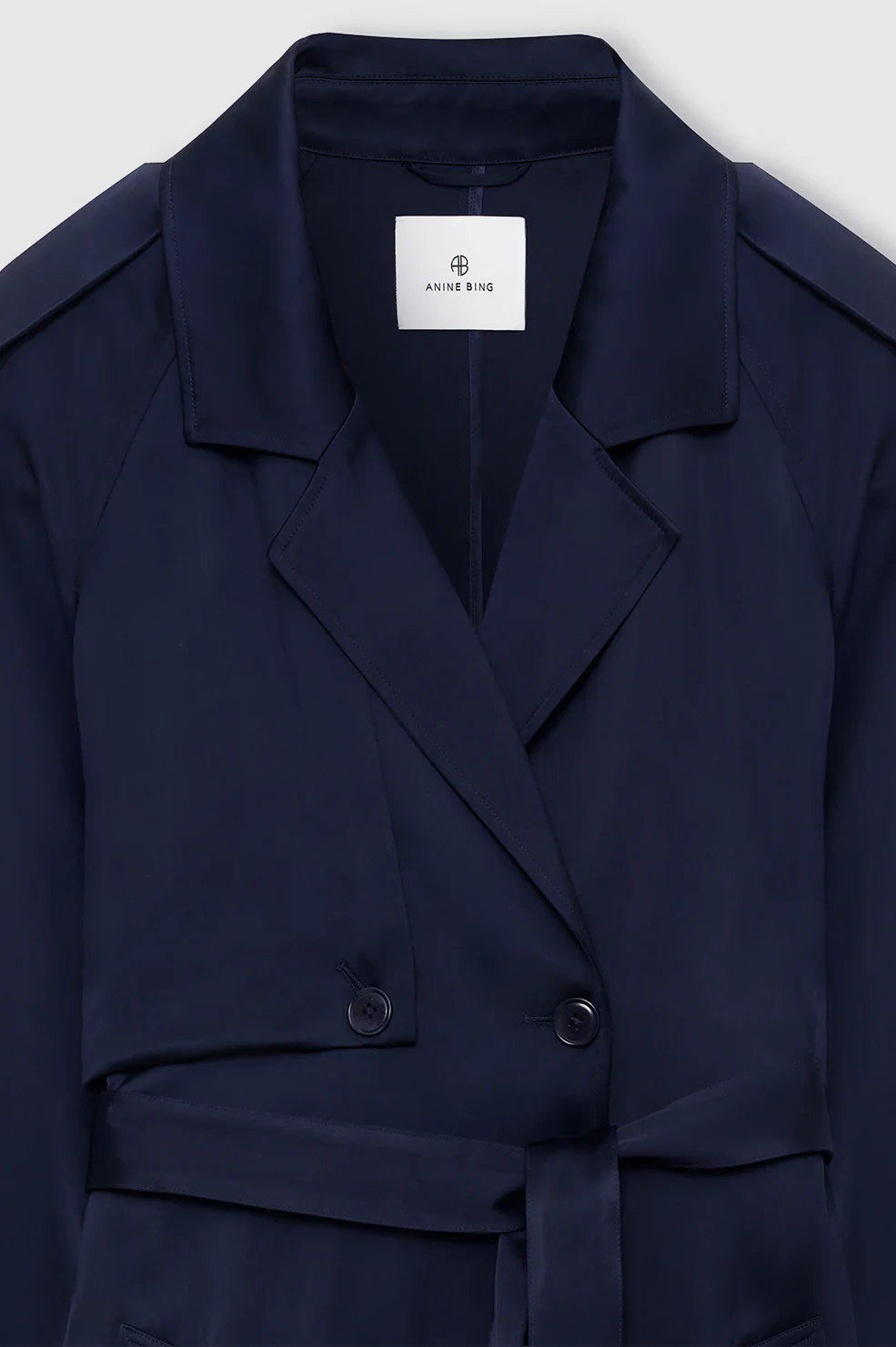 Rickie Maxi Trench - Navy - Image 4
