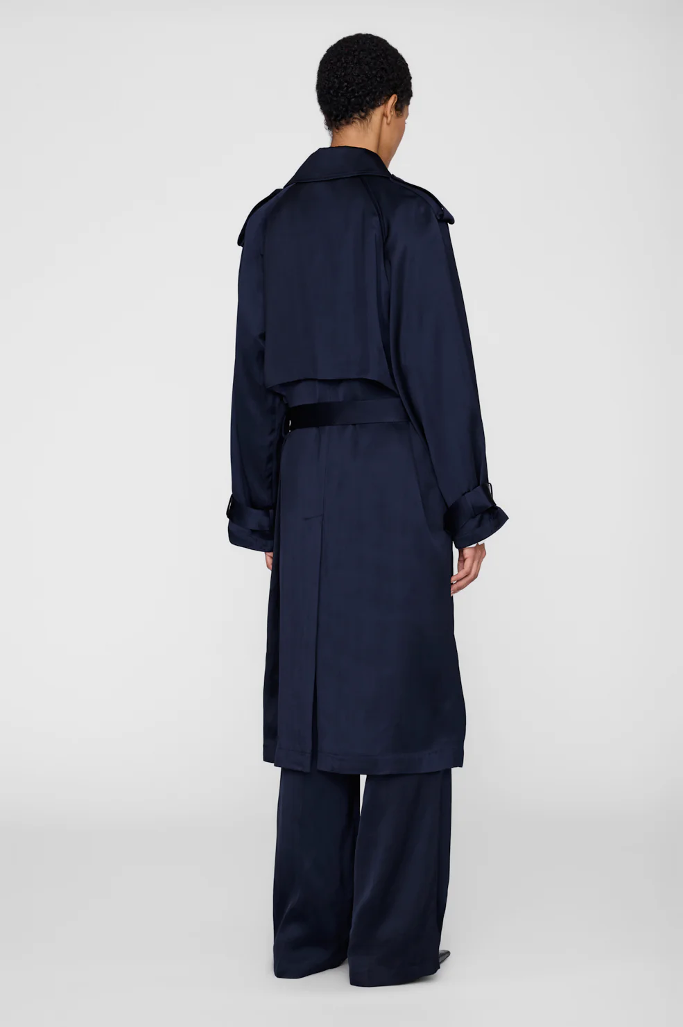 Rickie Maxi Trench - Navy - Image 5