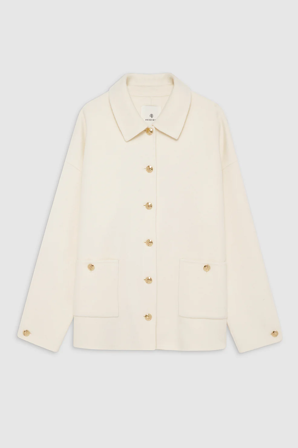 Luca Jacket - Ivory Cashmere Blend - Image 3