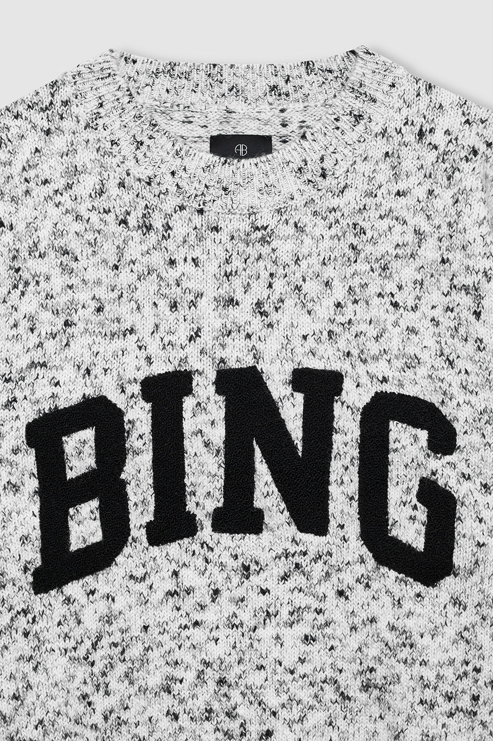 Sydney Crew Sweater Bing - Marled White - Image 4