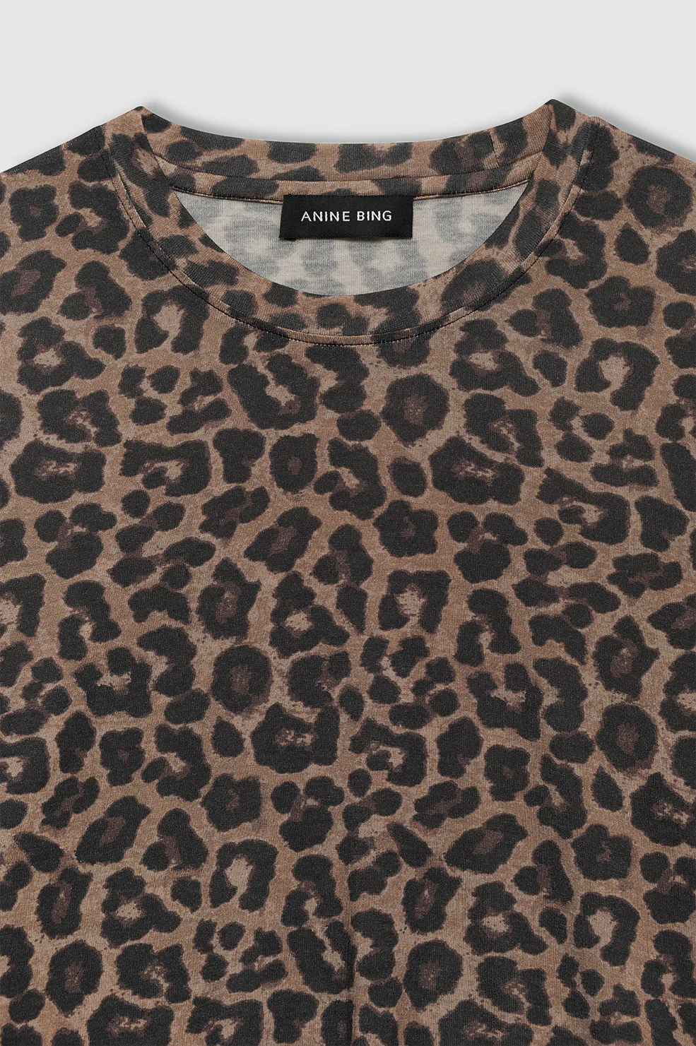 Sylvie Long Sleeve Tee - Black And Brown Leopard - Image 5