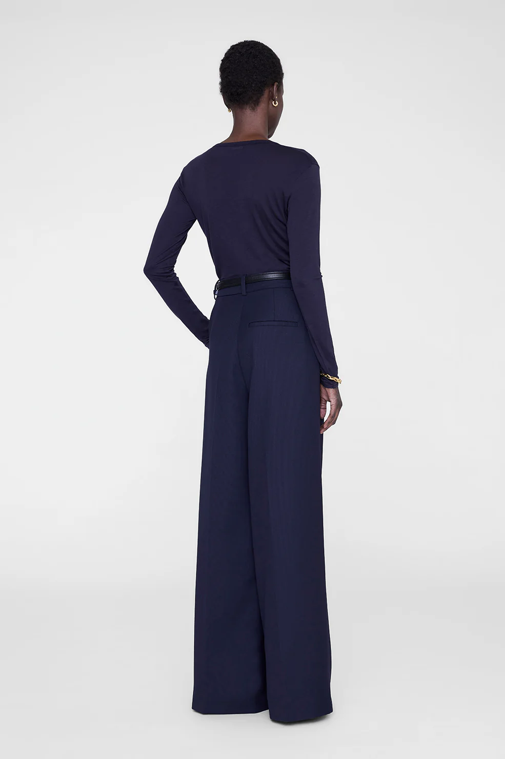 Sylvie Long Sleeve Tee - Midnight Blue - Image 2