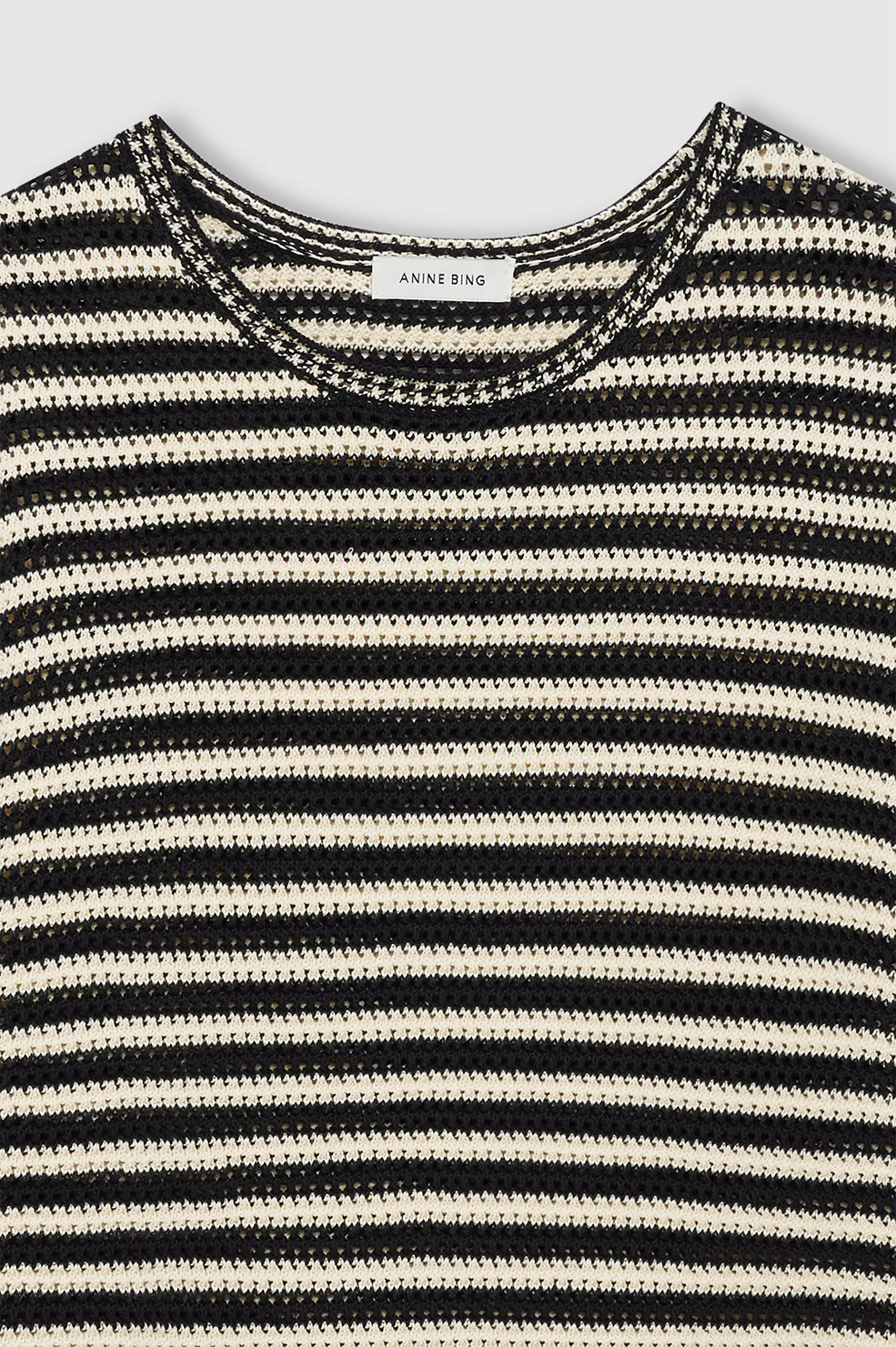 Theo Sweater - Black And Ivory Stripe - Image 4