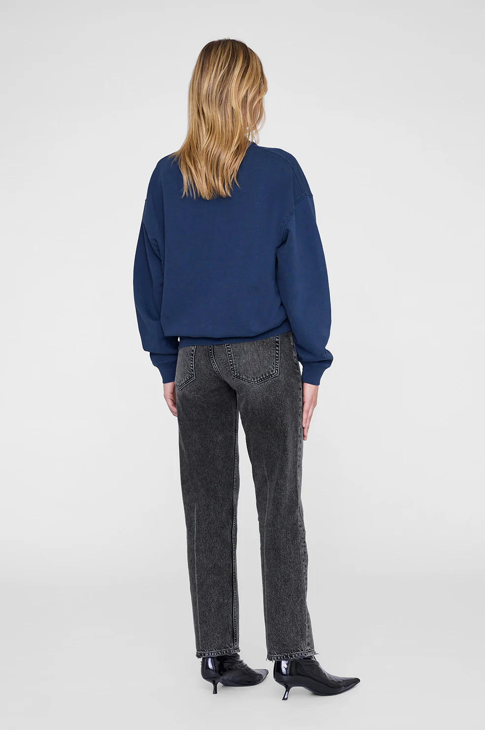 Trenton Sweatshirt Bing - Washed Navy - Image 3