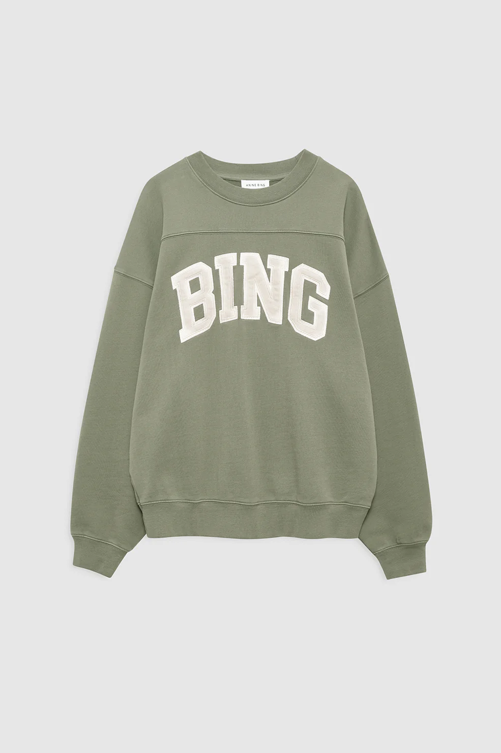 Trenton Sweatshirt Bing - Washed Olive - Image 3