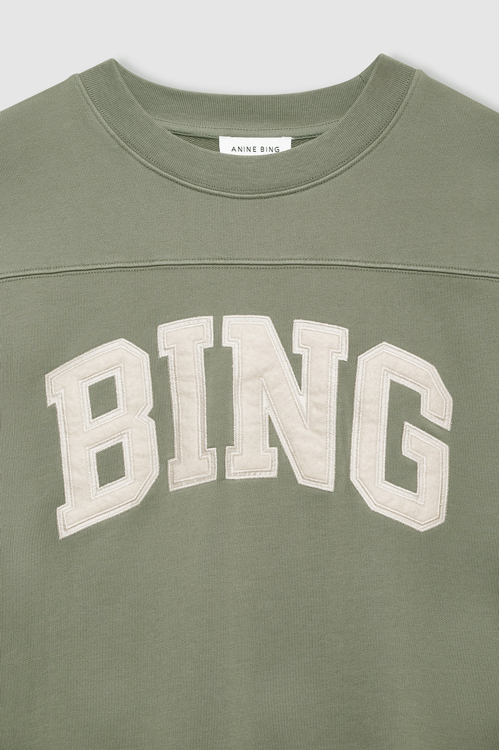 Trenton Sweatshirt Bing - Washed Olive - Image 4