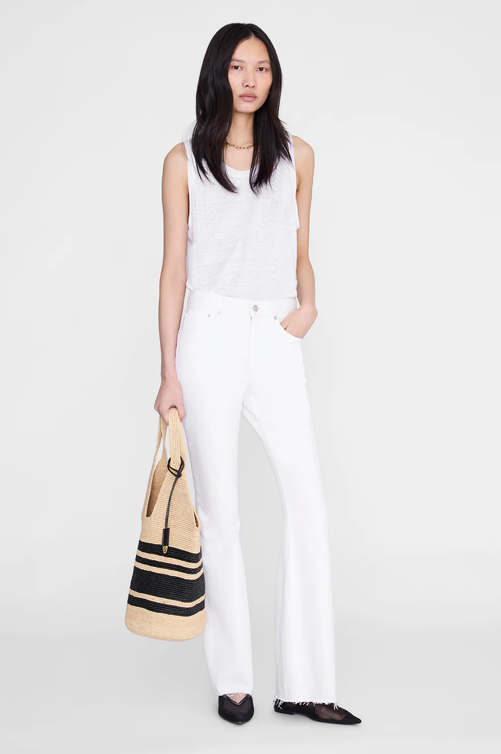 Wyatt Jean 34" - White - Image 8